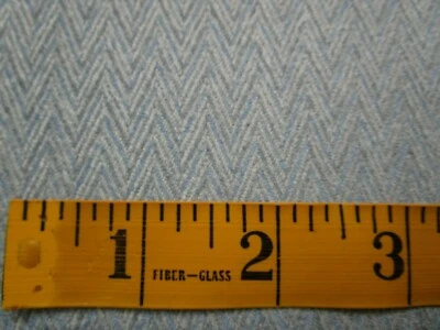Blue Gray Herringbone Wool Cashmere Blend Fabric BTYARD - Image 1 of 4