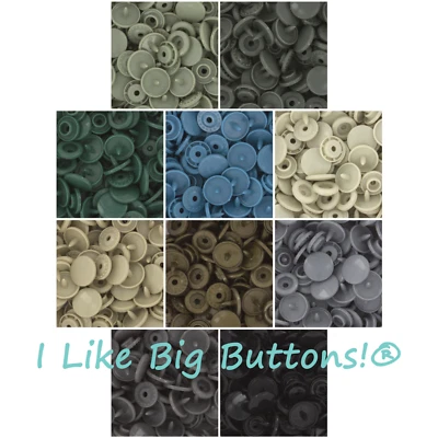 250 Sets KAM Snaps: MILITARY Pack Size 20 T5 Plastic Snap Buttons No Sew Sew - Image 1 of 4