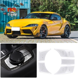 Alloy Center Control Multimedia Button Sticker Trim For GR Supra A90 MK5 2019-22 - Bild 1 von 10