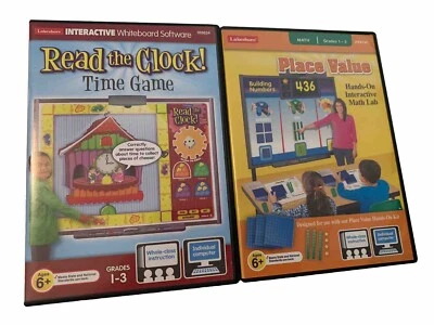 Lakeshore Whiteboard PC Software Ages 6+ Grades 1-3 Clock Time & Place Value G - Image 1 of 4