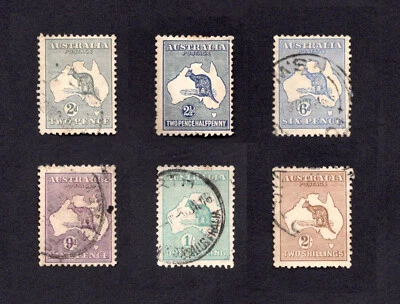 1915 Australia part set SG24-SG29 Very Fine Used - Image 1 of 2