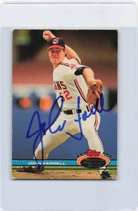1991 Stadium Club #185 John Farrell Indians Signed Auto *H9844 - Picture 1 of 2