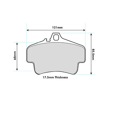Pagid RSL29 Competition Brake Pads - Front Pad Set Fits Porsche (E2405RS29) - Image 1 of 2