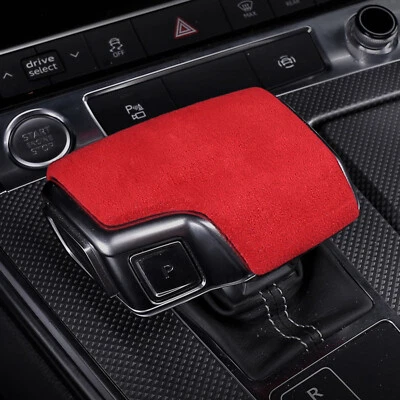 Cubierta de palanca de cambios de gamuza para Audi A6 A7 SQ8 RS6 A8L RS7 Q8 S8 19-22 Foto 1 de 4