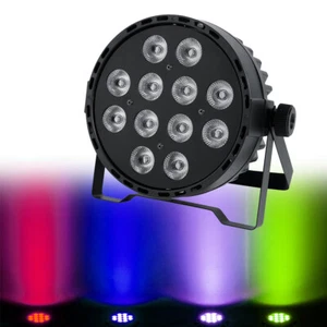 12 LED 120W RGBW PAR64 Light DMX DJ Stage Light 4IN1 Color Mixing Wash Effect US - Picture 1 of 13