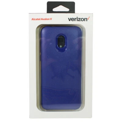 Verizon Rugged Phone Cover Case for Alcatel Avalon V - Blue - Image 1 of 2