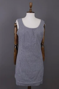 BLUMARINE Check Printed Sleeveless Evening Bodycon Short Tank Dress Size I 46 - Picture 1 of 14