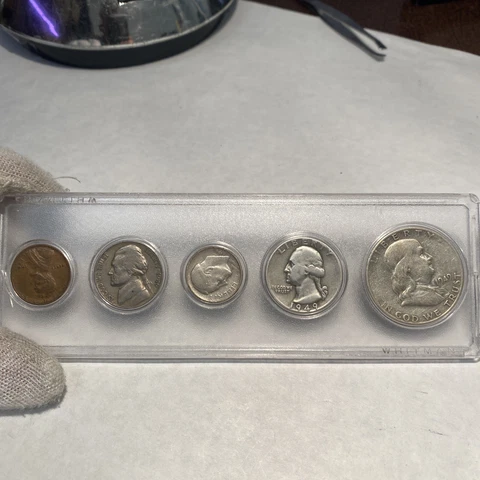 1949 US Mint Set 5 Piece Set Whitman Holder Cover