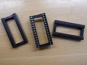 Low Profile 24 Pin IC Socket DIL 0.6" wide Way DIP chip 1x 5x 5pcs 25x 25pcs - Picture 1 of 1