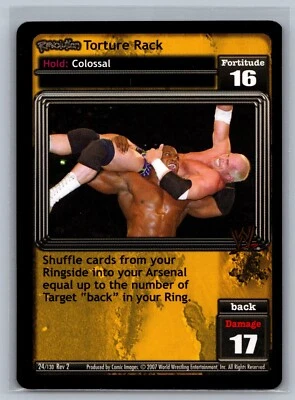 2007 Raw Deal WWE Revolution Torture Rack #24 Rare - Image 1 of 2