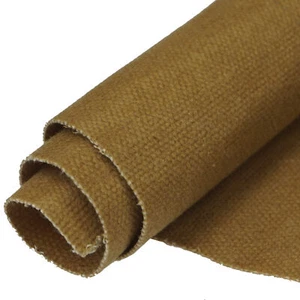 16 OZ Waxed Army Duck Canvas Tan Fabric By The Yard, 100% Cotton, 72X58" 108X58" - Picture 1 of 45