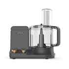 NutriChef 12 Cup Multi Function Food Processor w/ 6 Attachment Blades, Gray photo