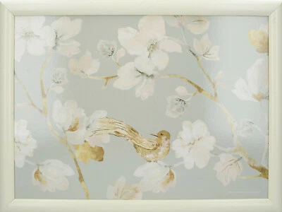 Knietablett laptray laptop Kissen Tablett Blumen Vogel - Bild 1 von 2