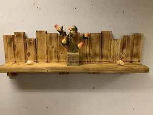 Ripiano da parete in legno di recupero fatto a mano rustico - Foto 1 di 4