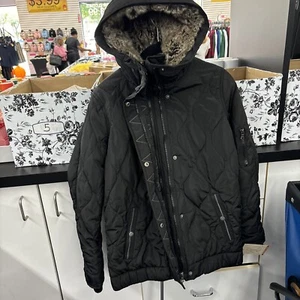 Levi's Übergangsjacke mit Kunstfellkapuze - Schwarz - Xsmall - Bild 1 von 3