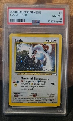 Pokémon TCG Lugia Neo Genesis 9 Holo Unlimited Rare. PSA 8. NEAR MINT / MINT 🌟 - Image 1 of 2