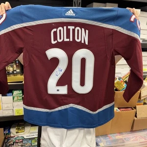 ROSS COLTON SIGNED JERSEY AUTOGRAPH COLORADO AVALANCHE SIZE XL AUTO ADIDAS NEW - Picture 1 of 8