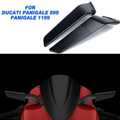Espejos retrovisores laterales negros CNC para DUCATI Panigale 899 PANIGALE 1199 Foto 1 de 4