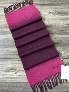 PAUL SMITH 100% CASHMERE POP END SCARF MADE IN ENGLAND BNWT - Picture 1 of 12