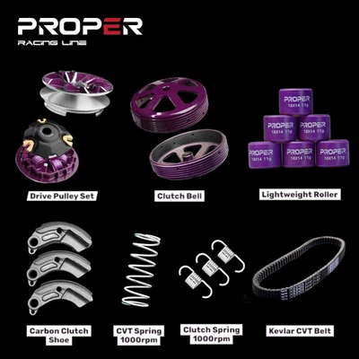 Kit de actualización Honda ADV PCX 160 CVT adecuado polea de carreras embrague resorte juego de correa V Foto 1 de 4