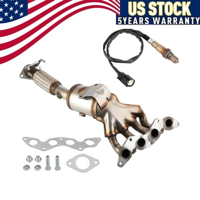 Catalytic Converter w/ Oxygen Sensor Fit For Ford Focus Replacement New GEARZAAR - Image 1 of 4