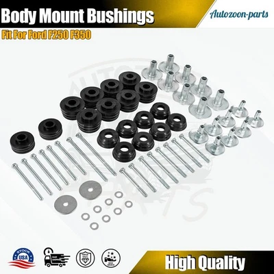 KF04058BK Body Cab Mount Bushings Kit for 1999~2007 Ford F250 F350 Super Duty - Image 1 of 4