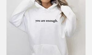 Dear person behind me Unisex Cap Hoodie Coat White Hoodie - Gift Comfort Size M - Picture 1 of 3