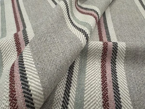 Lewis & Wood Wolle Leinen Streifen Polsterstoff - Selsley Streifen/meliert 2,20 Yards - Bild 1 von 2