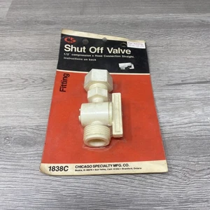New Old Stock 1/2 Absperrventil 1838C Kunststoff Chicago Speciality MFG CO - Bild 1 von 2