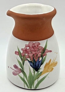 Emerson Creek Keramik handbemalt Milchkännchen Rotware Kunstkeramik 4" Höhe - Bild 1 von 6