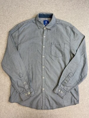 Camisa Michael Brandon Para Hombre Gris Mediana Rayas Informal Fiesta Evento Foto 1 de 4