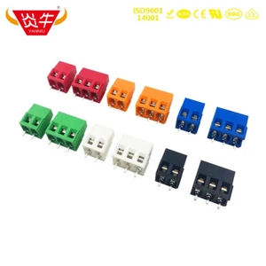 50Pcs KF128L 5.08mm 2P/3P COLOR PCB SCREW TERMINAL BLOCK MKDS 1,5 CONNECTOR - Picture 1 of 7