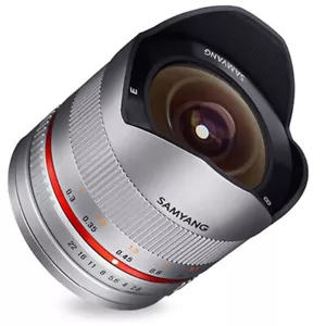 Obiettivo Samyang 8mm F/2.8 Fisheye per Fuji X argento - Imagen 1 de 2