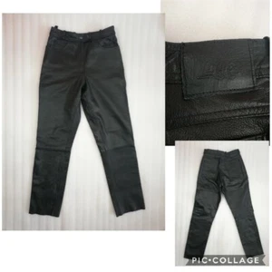 Louis womens biker leather pants trausers sz 40 M - L - Picture 1 of 11