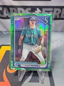 2024 BOWMAN JONNY FARMELO GREEN LUNAR REFRACTOR - Picture 1 of 2