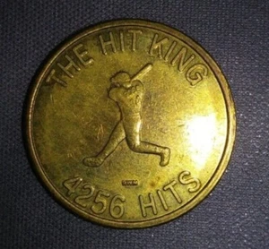 Pete Rose Ballpark Cafe fünf Messing Spiel Medaille Boca Raton, FL 0,875 in Hit King - Bild 1 von 9