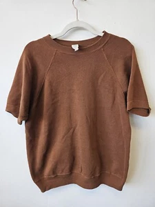True Vintage 50's 60's Sportswear By Creslan & Cotton Sweater XL Brown Tultex - Picture 1 of 6