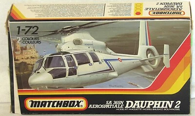 Matchbox #Pk-38 SA 365N Aerospatiale Dauphin 2 1:72 Scale Open Box - NOS (PV) - Image 1 of 4