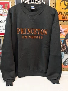 Princeton University Sweatshirt Mens XL Black Creweck Russell Athletic (Box52) - Picture 1 of 9
