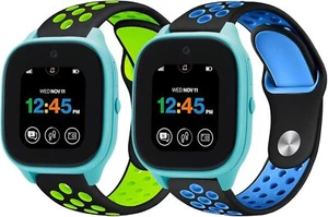 2 Pack Silicone Sport Bands Compatible with Gizmo Watch 3/2/1,Gabb Watch JrTrack - Picture 1 of 1