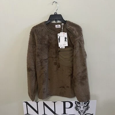Uniqlo X инженерной одежды флис пуловер размер S коричневый совершенно новый с ярлыками - Изображение 1 из 4