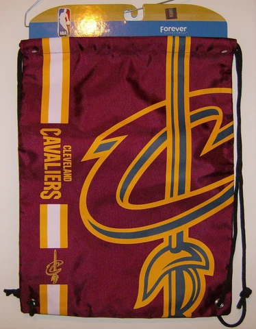 NWT Forever Collectibles NBA Cleveland Cavaliers Drawstring Backpack Gym Bag Cover