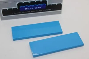 Lego (c) 2x Fliese 2x6 - tile - dunkel azur blau - 69729 - Platte / Fliesen - Bild 1 von 1