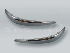 PAR de moldeo de parachoques delantero con ajuste cromado se adapta a 2003-2006 MB clase E W211 - Imagen 1 de 2