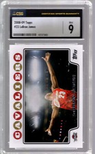 2008-09 LeBron James Topps #23 Cavaliers CSG 9 Chalk Toss