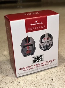 Neu Hallmark Keepsake 2023 Star Wars: The Bad Batch Hunter And Wrecker Miniatur - Bild 1 von 4