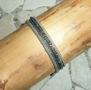 ★ DIY ★ Juego de 4 pulseras ★ gris ★ - Imagen 1 de 2