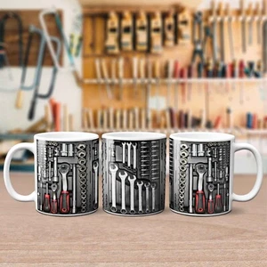 Socket & Spanner Set Photo Mug | Workshop Mechanic Garage Coffee Tea Drink Gift - Picture 1 of 9