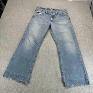 Express Jeans Herren 33x28 blau helle Waschung Baumwolle Quitte Precision Fit Baggy Loose - Bild 1 von 10