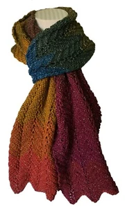 Easy Knit Chevron Scarf Double Knitting Kit With Silver-8 Colours-Free Postage - Picture 1 of 20